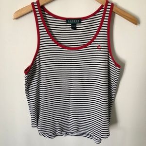 VINTAGE CROPPED STRIPED TANK